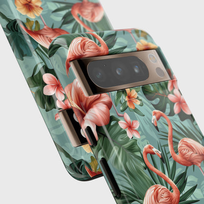 Tropical Flamingo Design Phone Case for Google Pixel