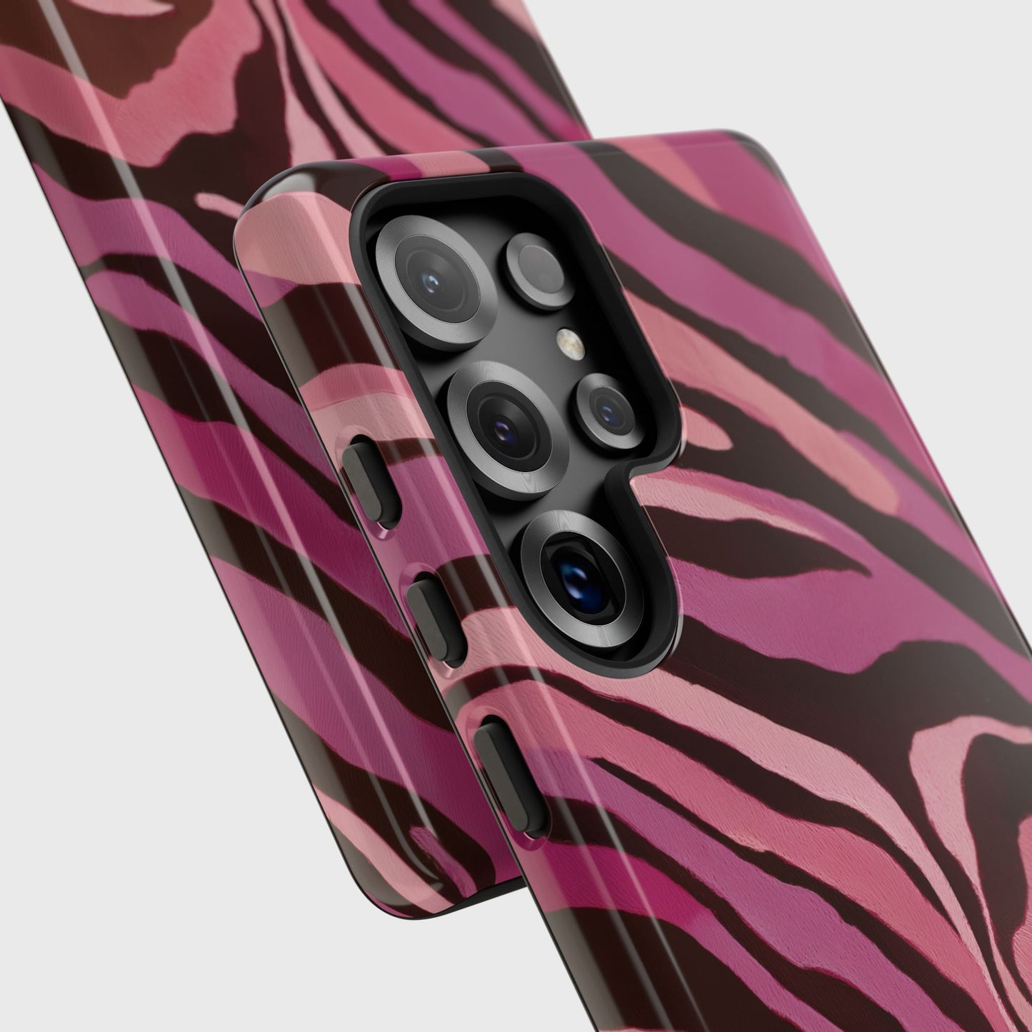 Personalisable Pink Zebra Print Design Phone Case for Galaxy S series Phones