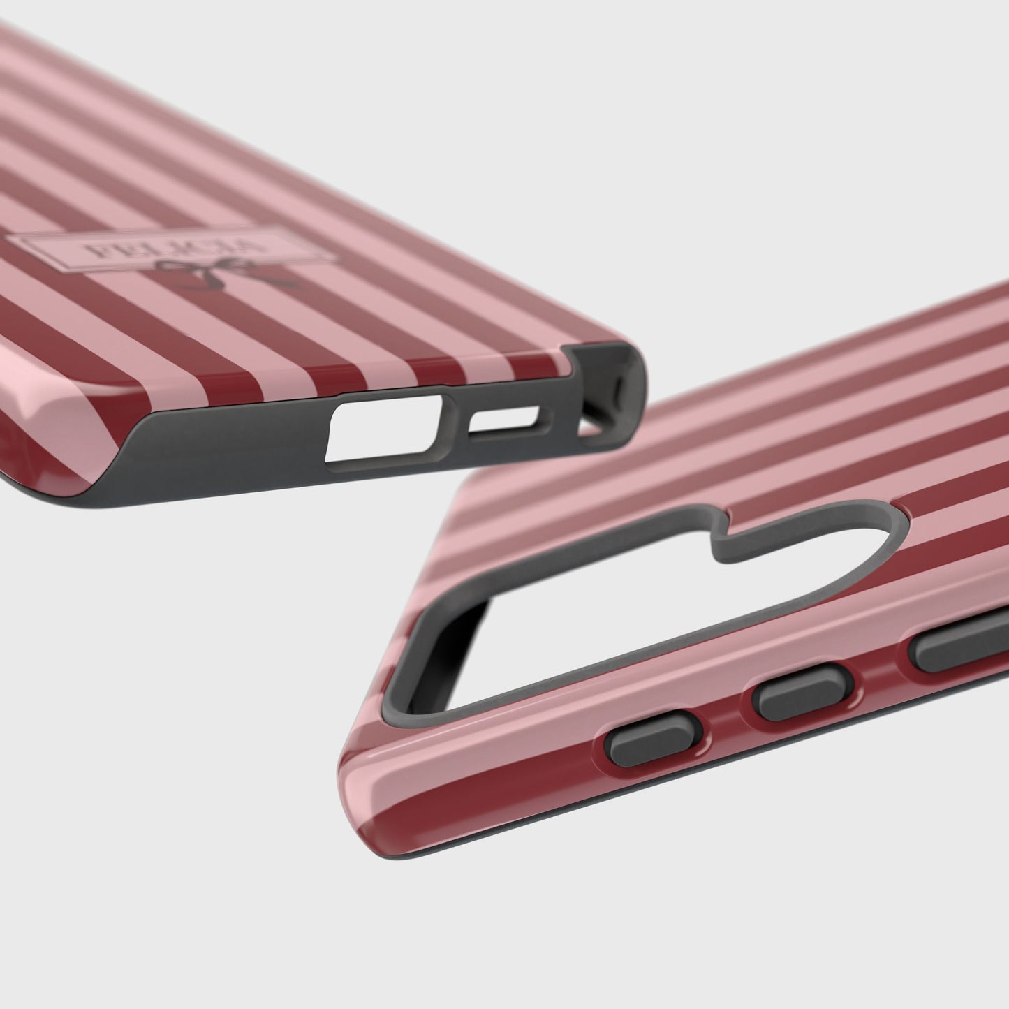 Personalisable Striped Design (Red) Phone Case for Galaxy S series Phones
