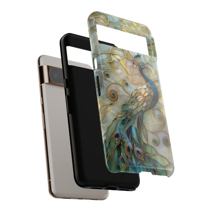 Peacock Stained Glass Design Google Pixel Phone Case