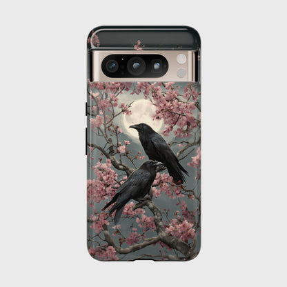 Ravens in Bloom Design Phone Case for Google Pixel