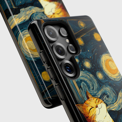 Purrfect Evening Design Phone Case for Galaxy S series Phones