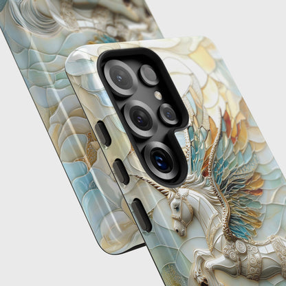 Flying Unicorn Abstract Art Design Phone Case for Galaxy S series Phones