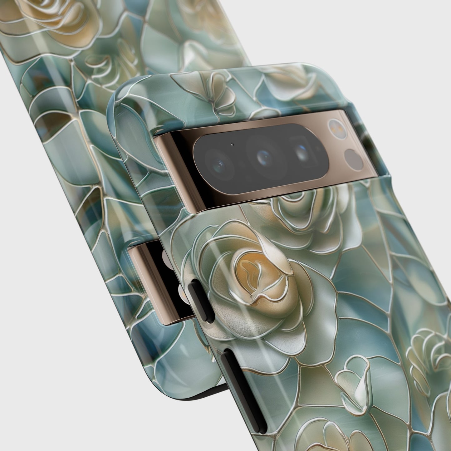 Roses Stained Glass Design Design Google Pixel Phone Case