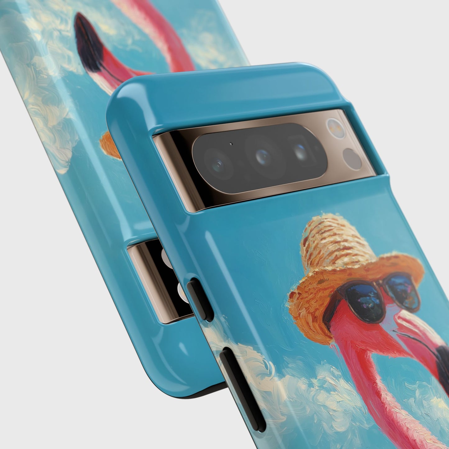 Vacation Mode – Painted Flamingo Design Phone Case for Google Pixel