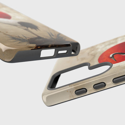 Crane Dawn Design Phone Case for Galaxy S series Phones