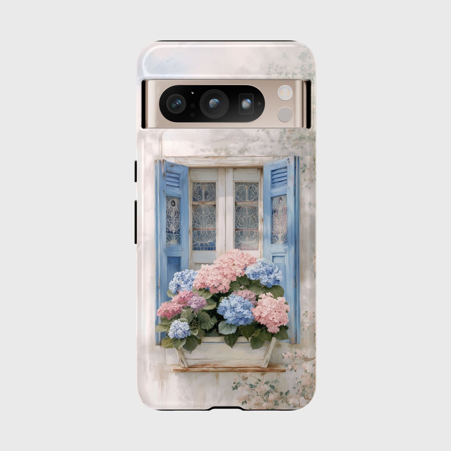 The Provence Window – Hydrangea Design Phone Case for Google Pixel