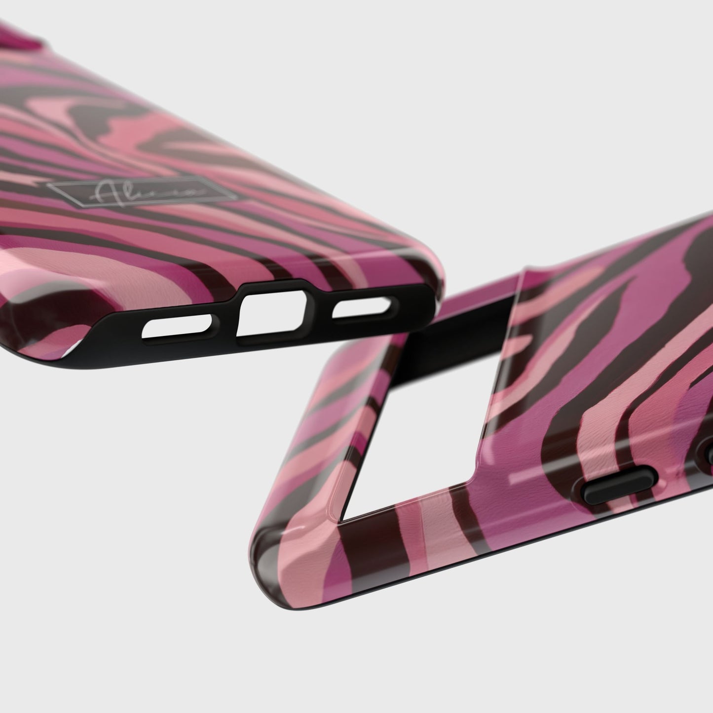 Personalisable Pink Zebra Print Design Phone Case for Google Pixel