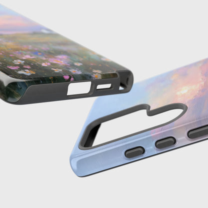 The Coastal Cottage – Impressionist Landscape Design Phone Case for Galaxy S series Phones