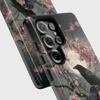 Ravens in Bloom Design Phone Case for Galaxy S series Phones