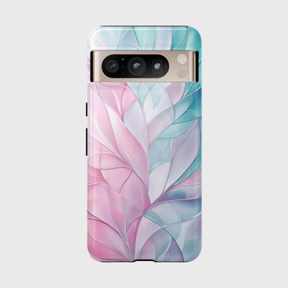 Pastel Flower Petal Stained Glass Design Google Pixel Phone Case