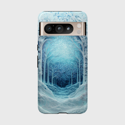 Enchanted Winter Forest Design Phone Case for Google Pixel