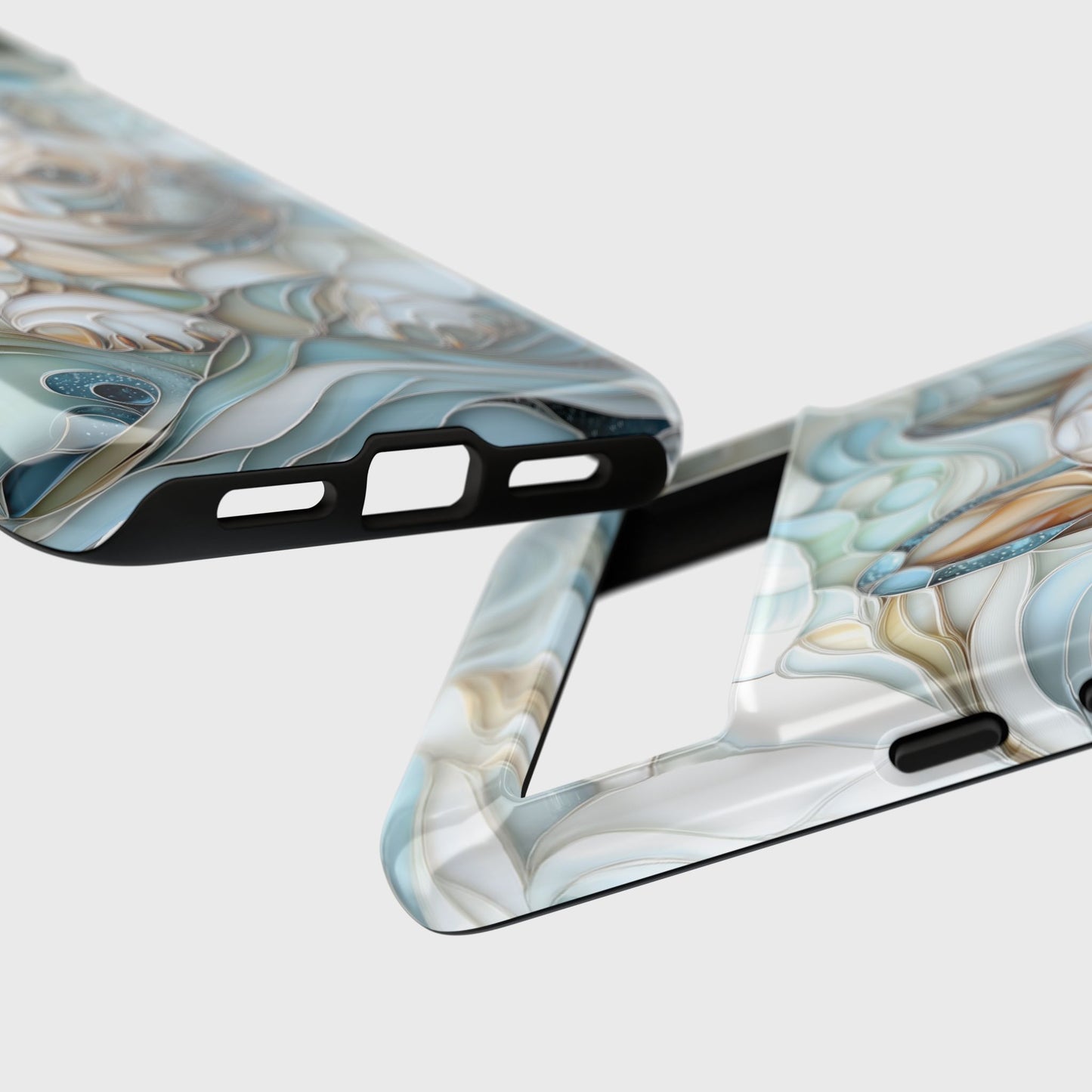 Frenchie Puppy Stained Glass Art Design Phone Case for Google Pixel