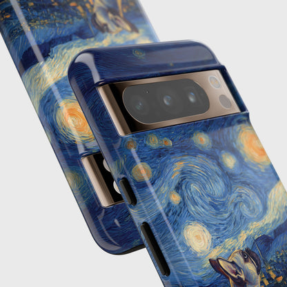 Barky Night (Frenchie) Design Phone Case for Google Pixel