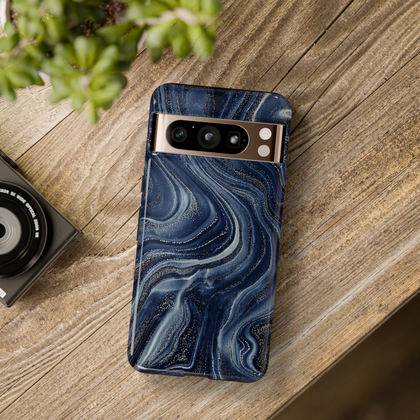 Navy Universe Design Google Pixel Phone Case