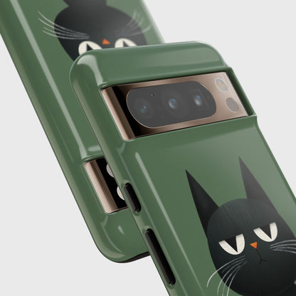 The Pre-Caffeine Feline – Grumpy Cat Design Phone Case for Google Pixel (Pink)