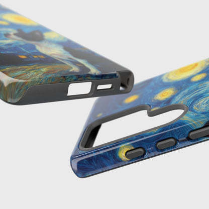 Barky Night (Boston Terrier) Design Phone Case for Galaxy S series Phones