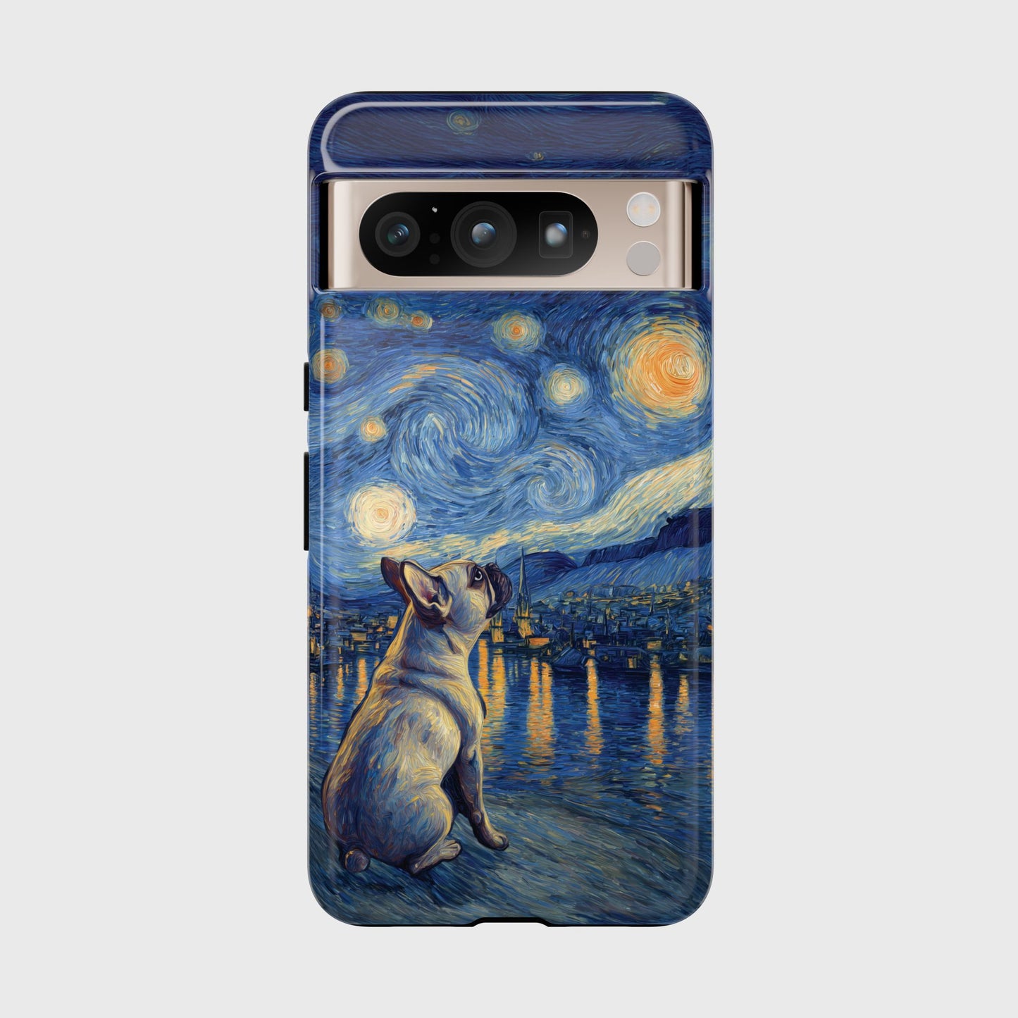 Barky Night (Frenchie) Design Phone Case for Google Pixel