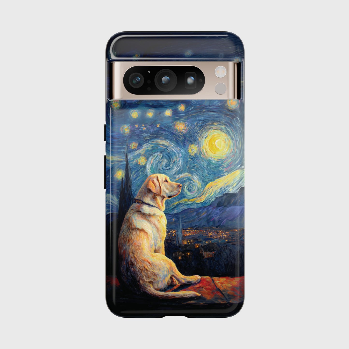 Barky Night (Golden Labrador) Design Phone Case for Google Pixel
