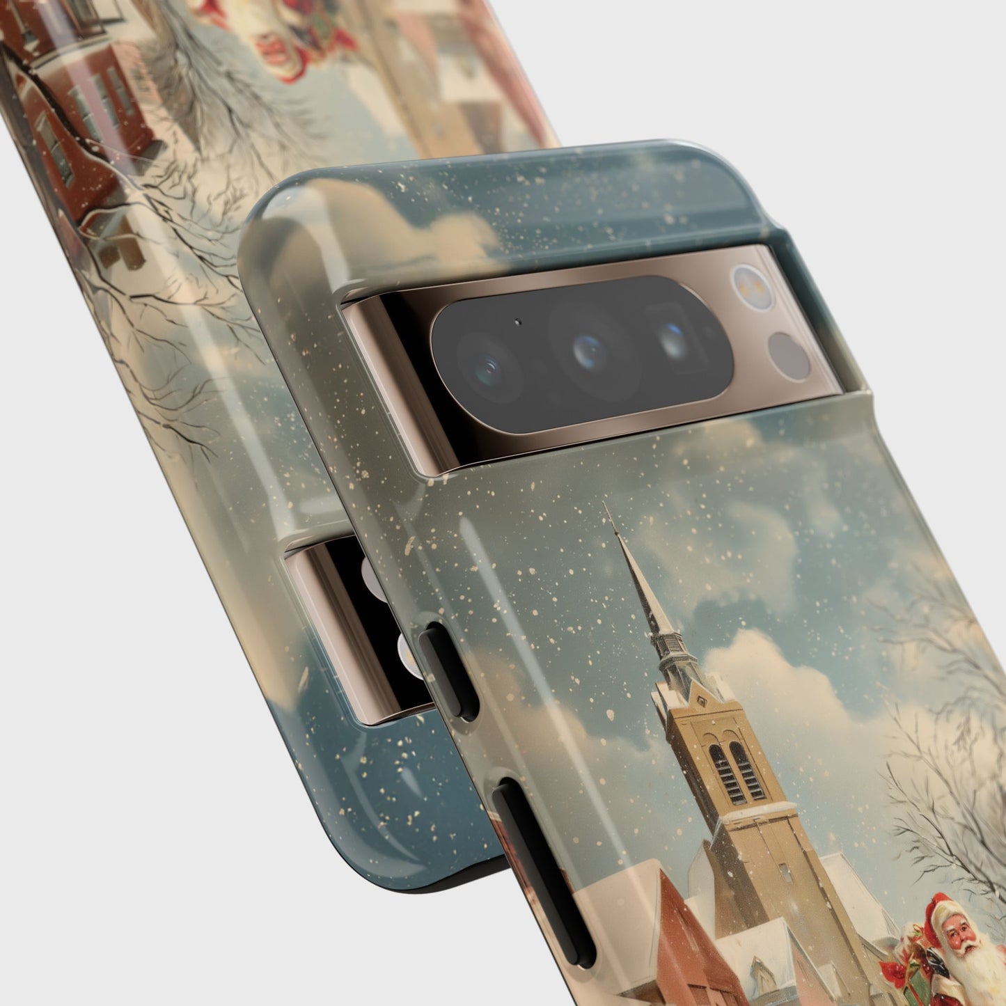 Santa’s Stroll Design Phone Case for Google Pixel