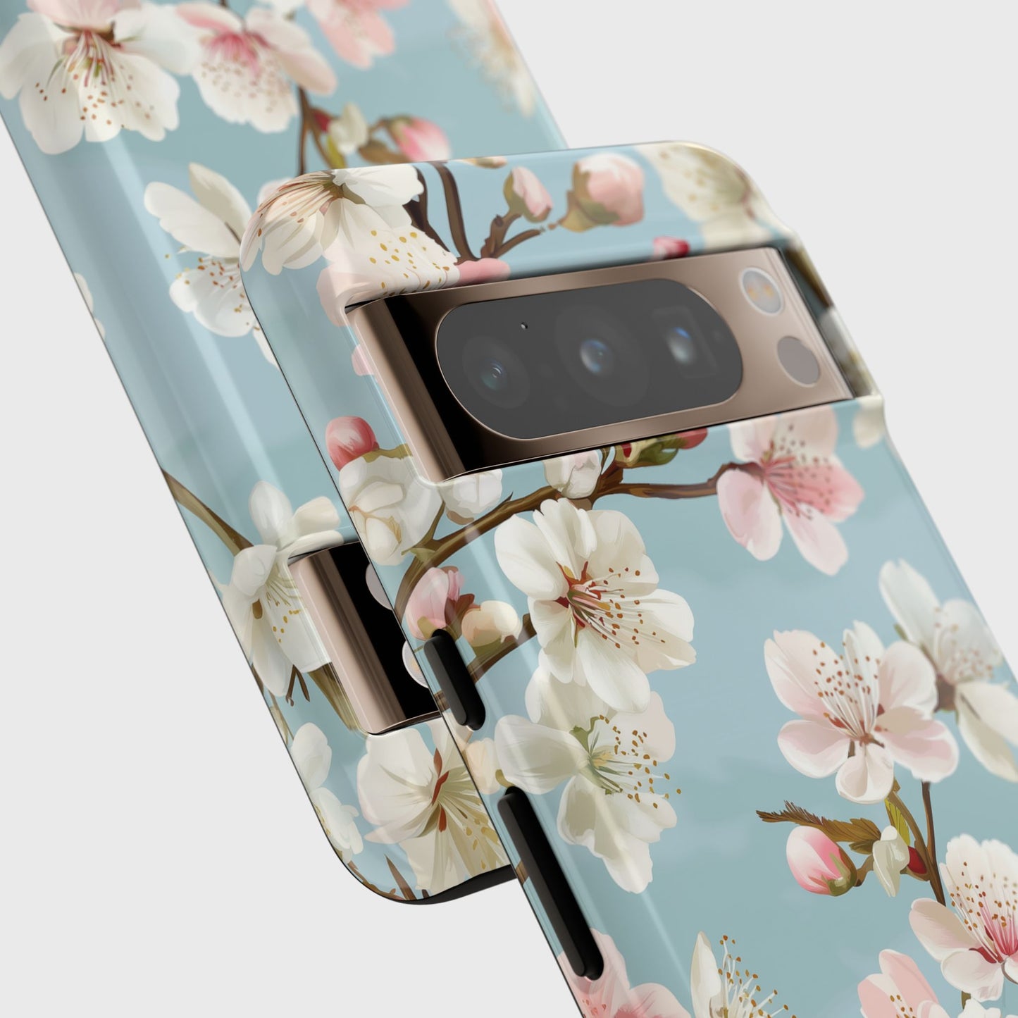 Retro Cherry Blossom Floral Design Google Pixel Phone Case