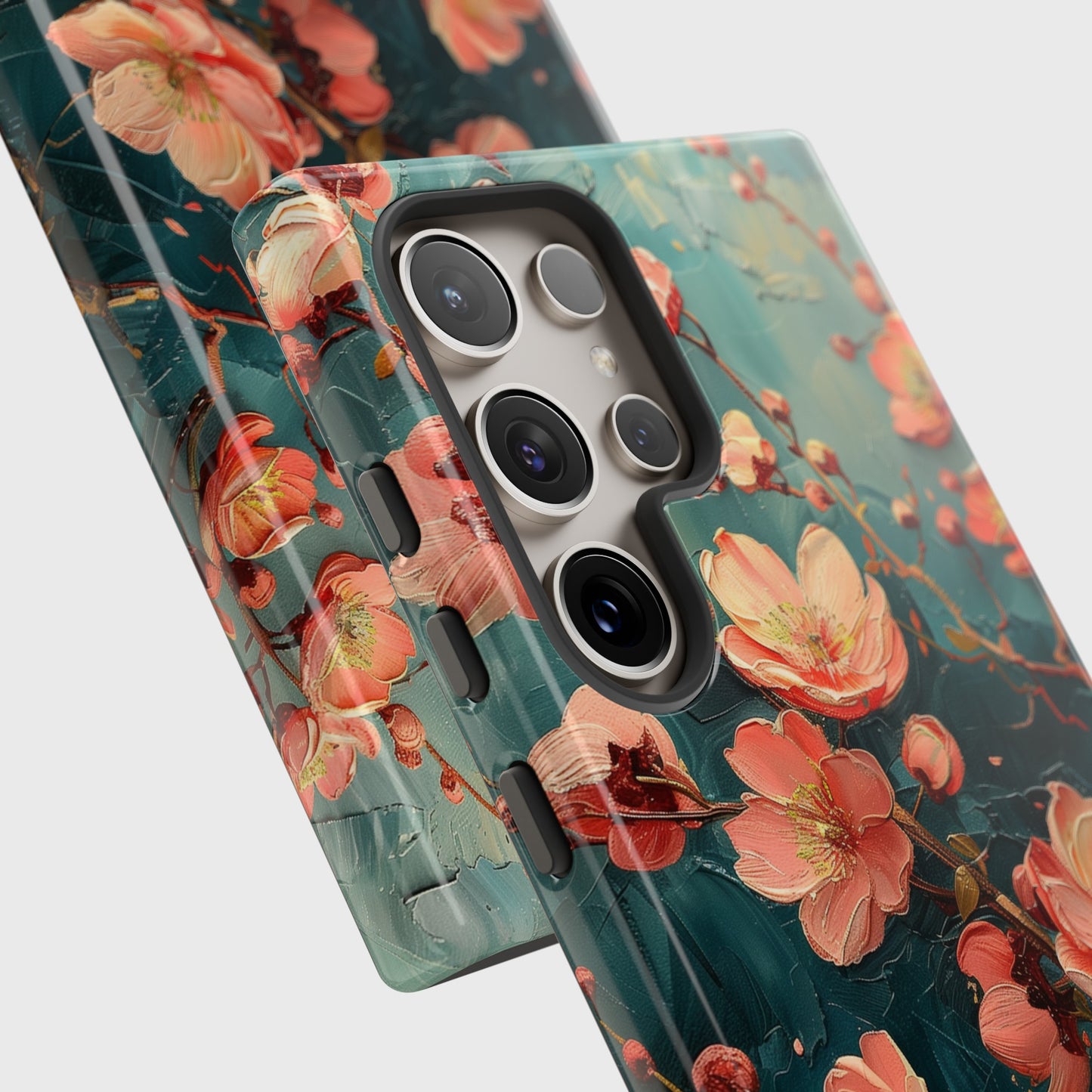 Sakura Cherry Blossom Oil Painting Design Samsung Phone Case