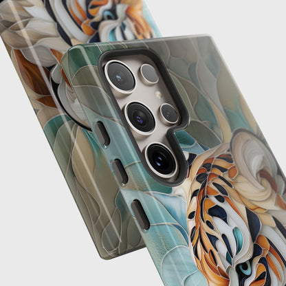 Tiger Stained Glass Design Samsung Phone Case