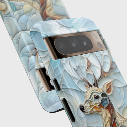 Elegant Deer Quilling Art Design Phone Case for Google Pixel