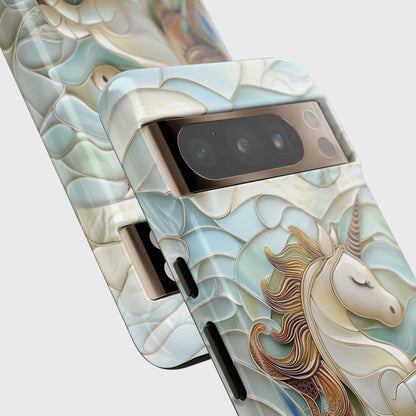 Cute Unicorn Stained Glass Design Phone Case for Google Pixel