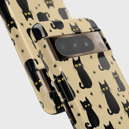 Black Cat Charm Design Phone Case for Google Pixel