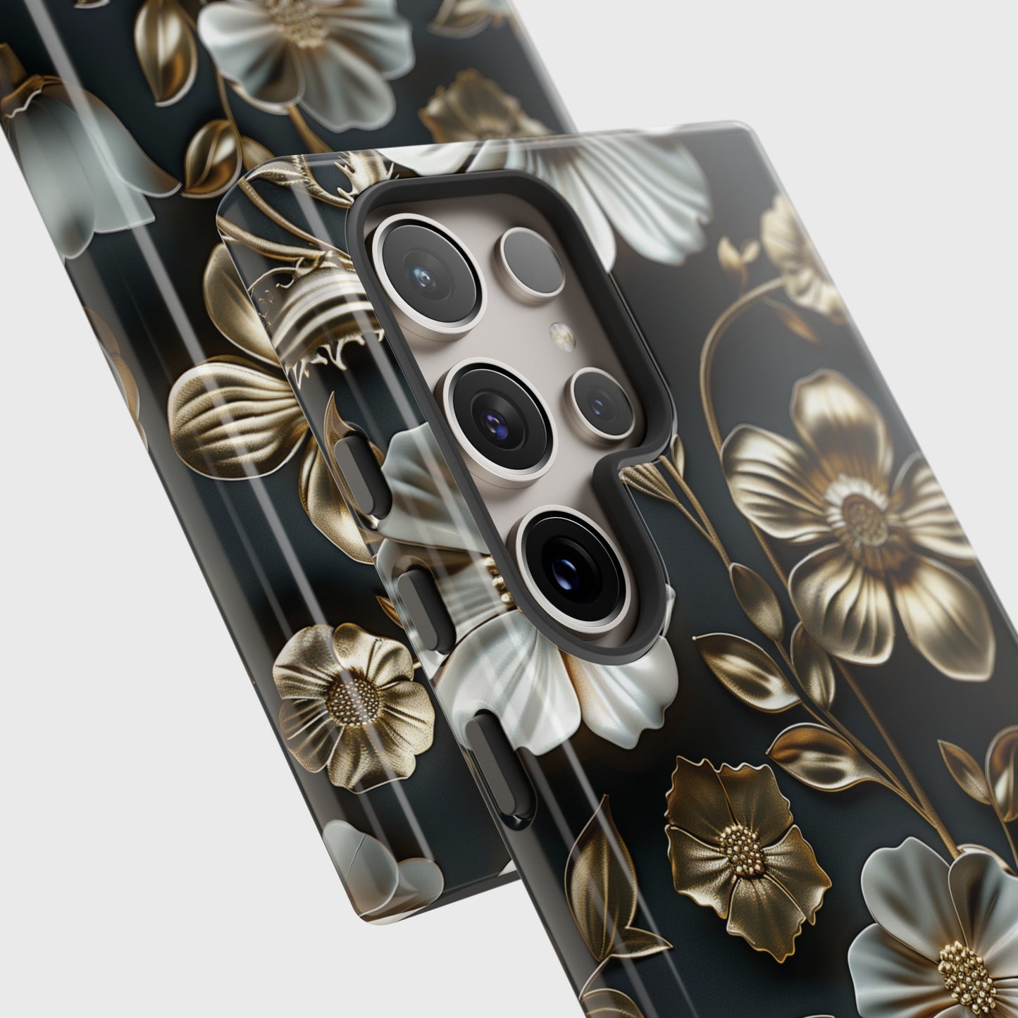 Elegant 3D Floral Design Samsung Phone Case