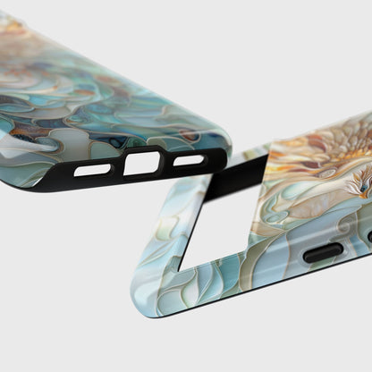 Majestic Phoenix Stained Glass Design Phone Case for Google Pixel