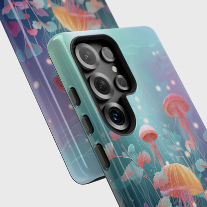 Ethereal Jellyfish Design Phone Case for Galaxy S series Phones