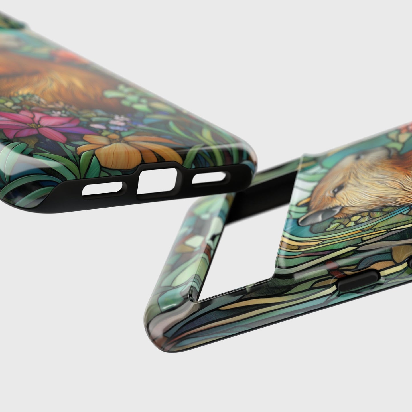 Capybara Stained Glass Design Google Pixel Phone Case