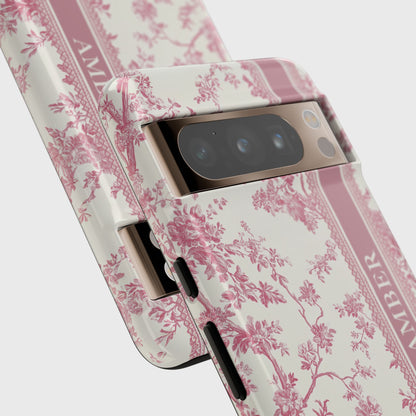 Personalisable Vintage Toile de Jouy Design Phone Case for Google Pixel