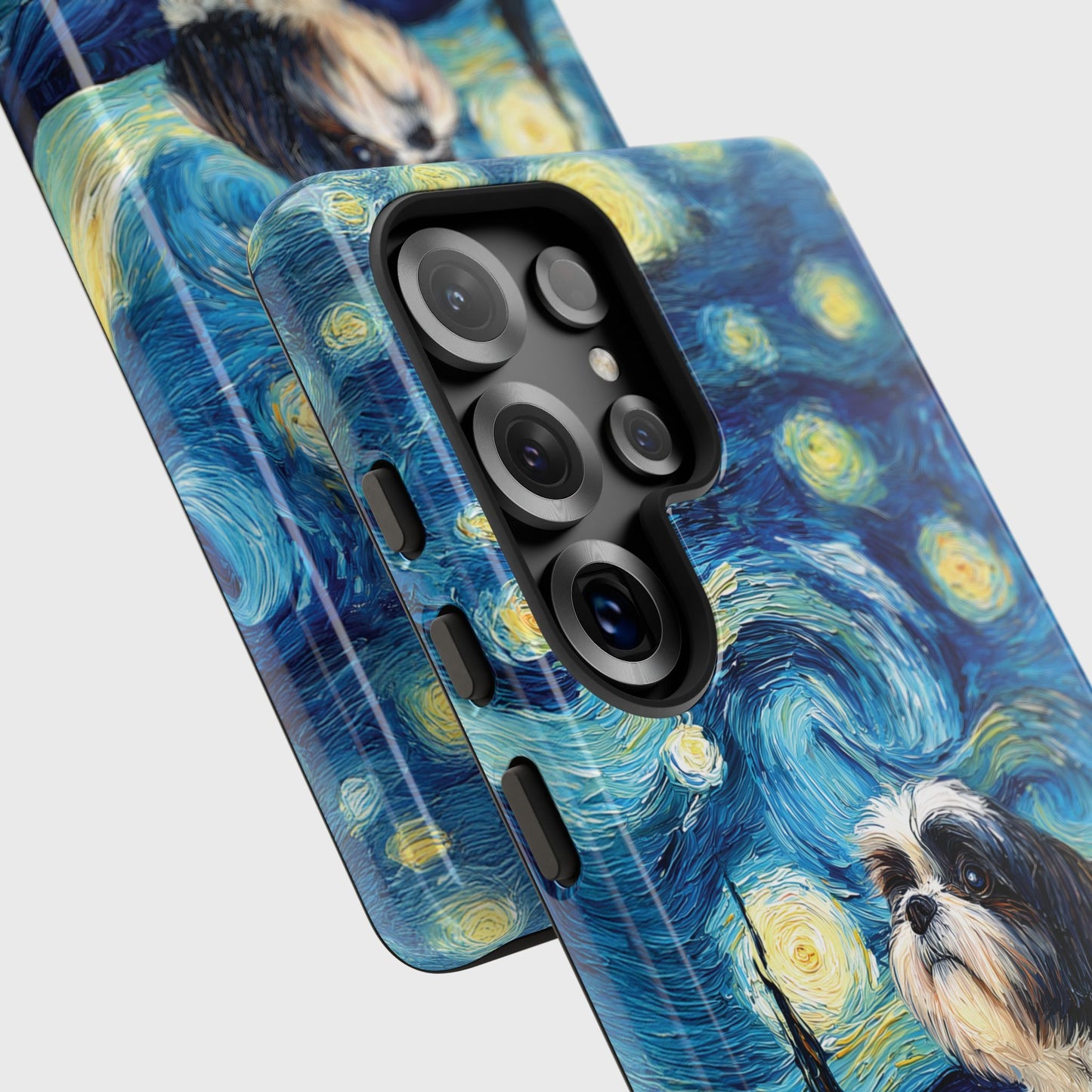 Barky Night (Shih Tzu) Design Phone Case for Galaxy S series Phones