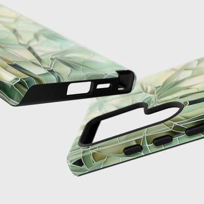 Bamboo Stained Glass Design Samsung Phone Case