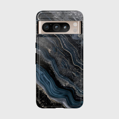 Midnight River Marble Design Google Pixel Phone Case