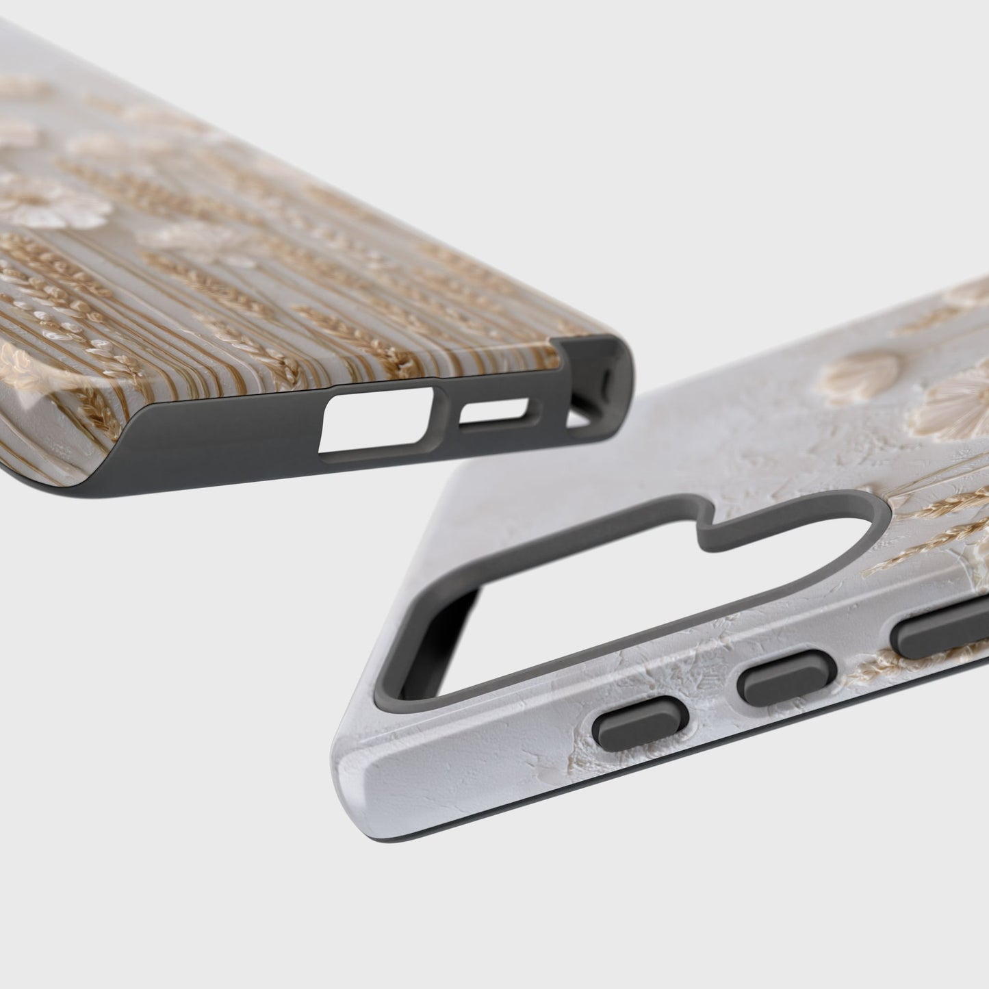 The Golden Meadow – 3D Impasto Botanical Design Phone Case for Galaxy S series Phones