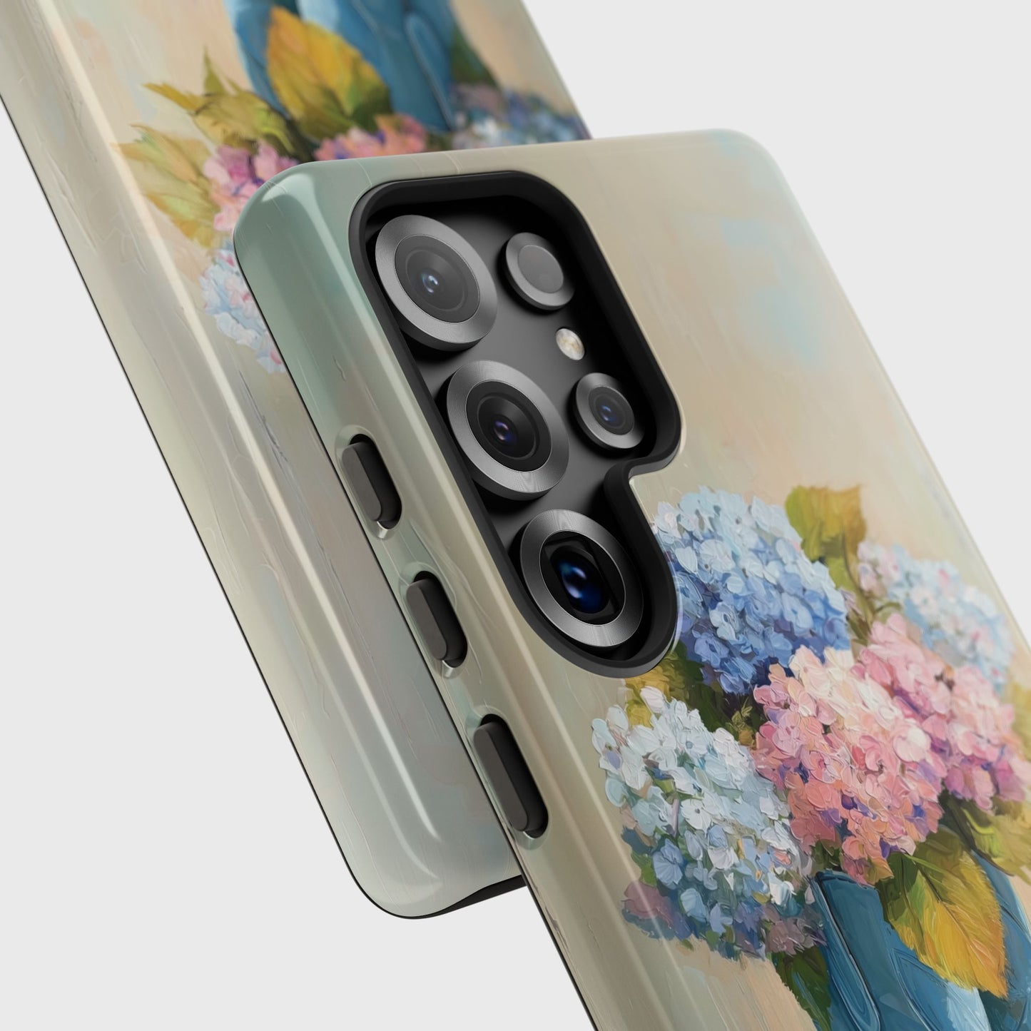 The Country Coquette – Impasto Boot & Hydrangea Design Phone Case for Galaxy S series Phones