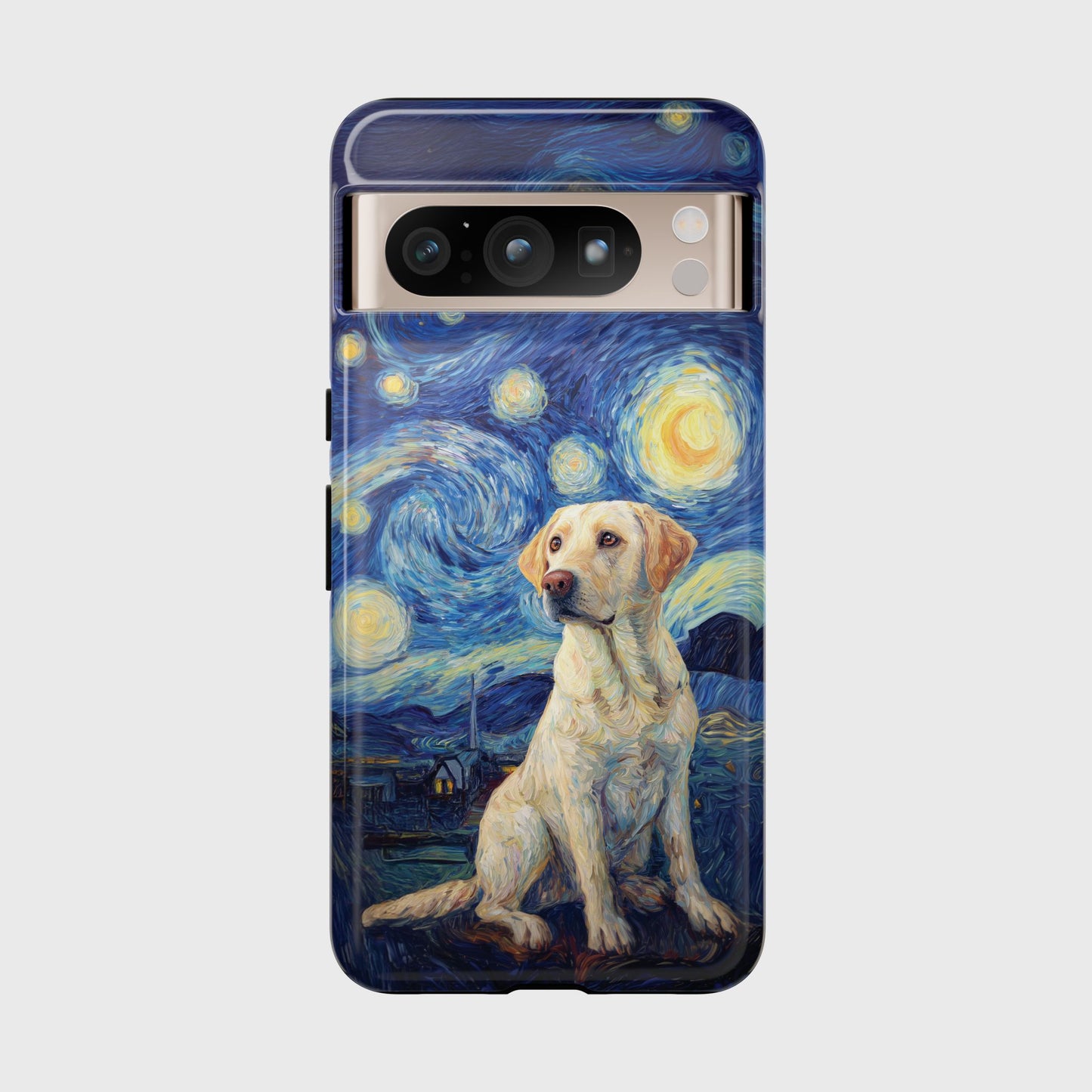 Barky Night (Labrador Retriever) Design Phone Case for Google Pixel