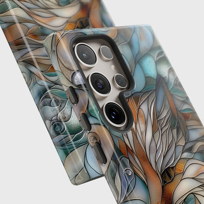 Fox Stained Glass Design Samsung Phone Case