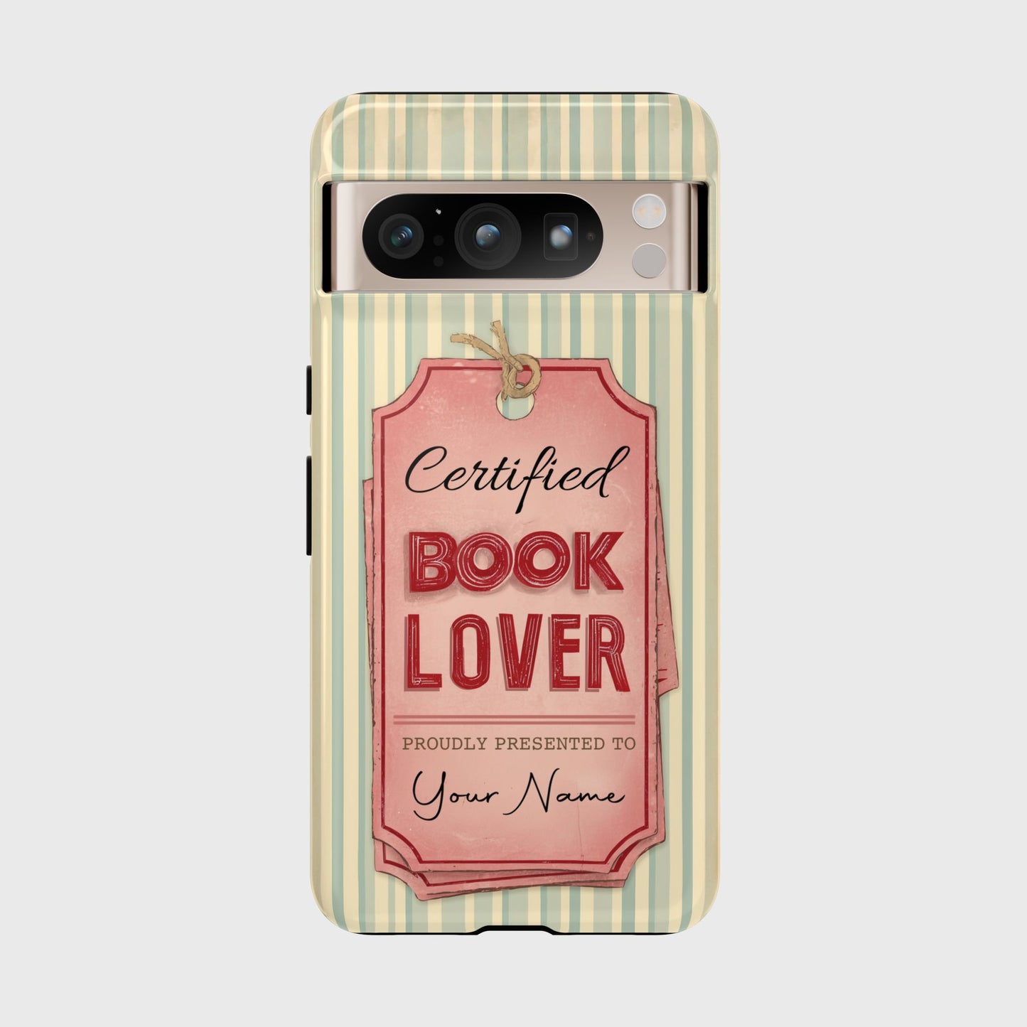 Certified Book Lover – Personalized Vintage Design Phone Case for Google Pixel