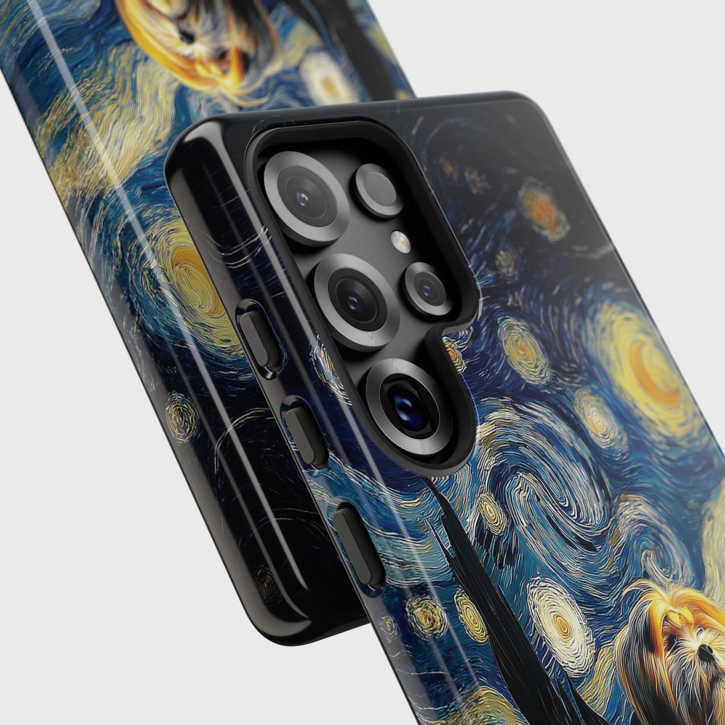The Starry Night Stargazer – Custom Impressionist Pet Phone Case for Galaxy S series Phones