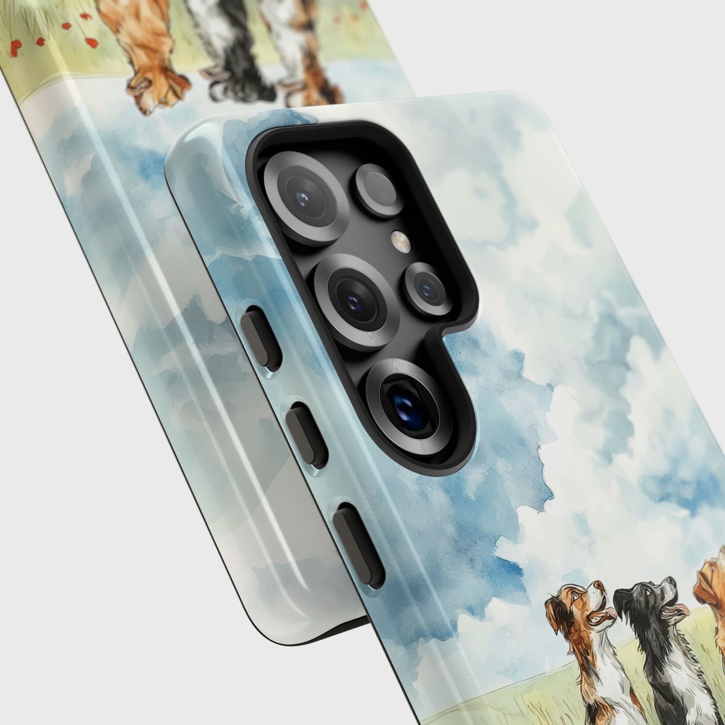 Paws & Poppies Design Phone Case for Galaxy S series Phones
