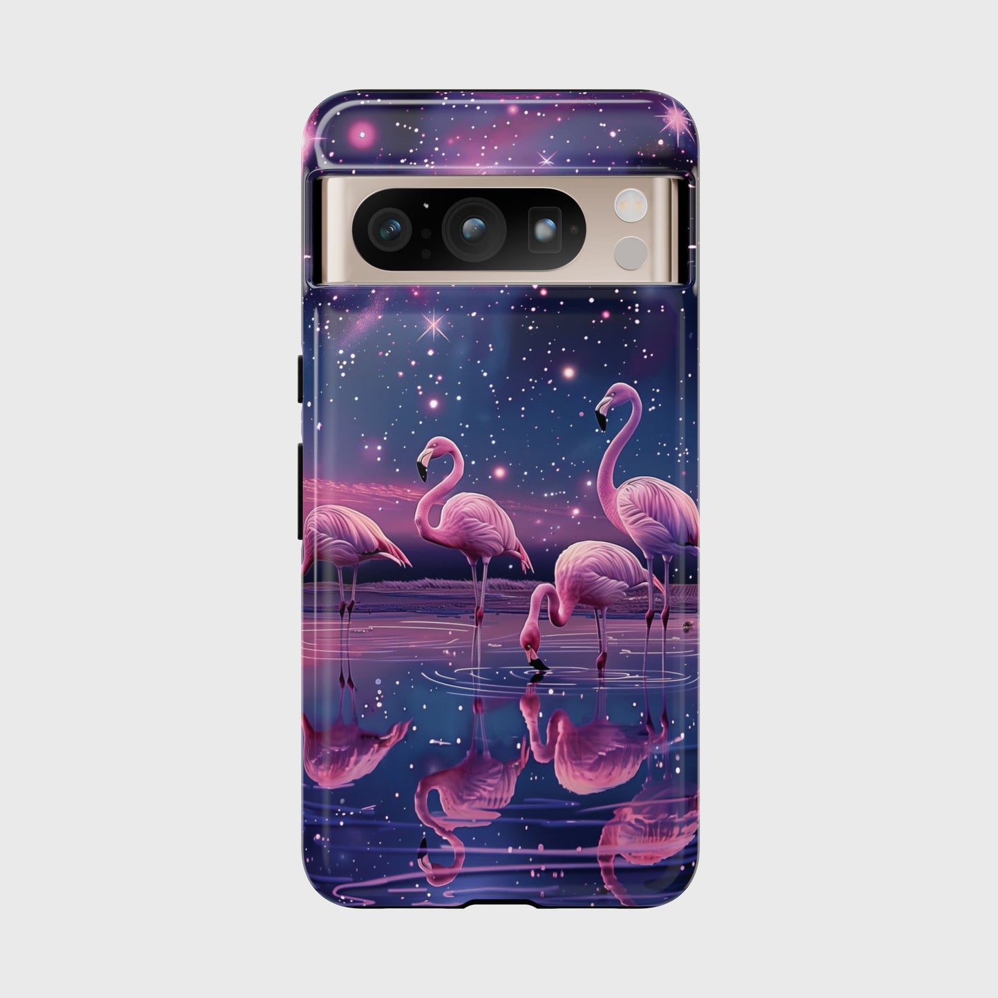 Starry Night Flamingo Design Phone Case for Google Pixel