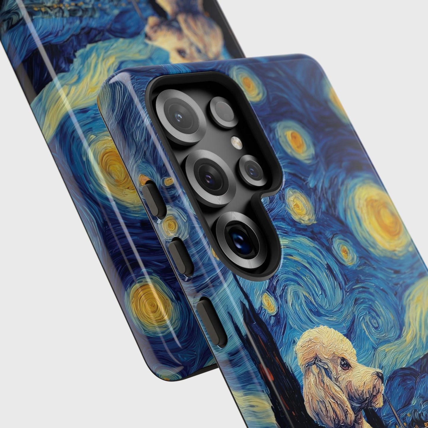 Barky Night (Poodle) Design Phone Case for Galaxy S series Phones