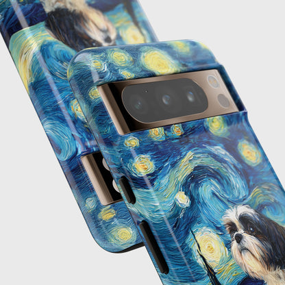 Barky Night (Shih Tzu) Design Phone Case for Google Pixel