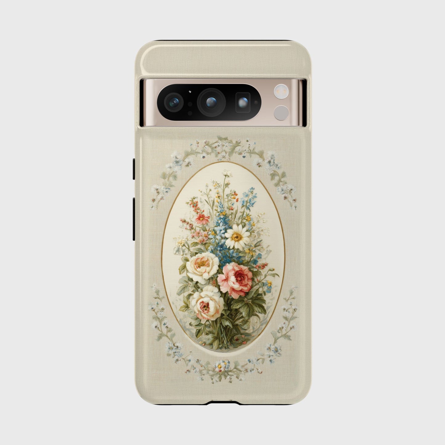 The Classic Rose Cameo – Vintage Floral Design Phone Case for Google Pixel