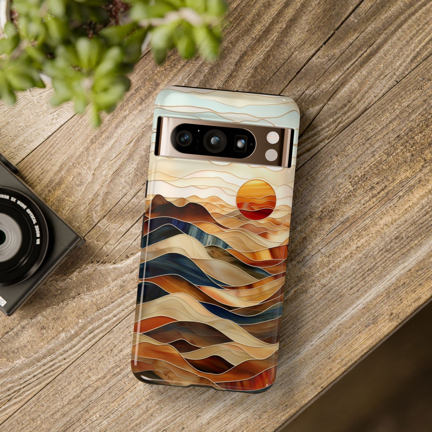 Abstract Desert Landscape Design Google Pixel Phone Case